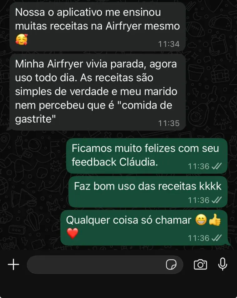 Depoimento de cliente